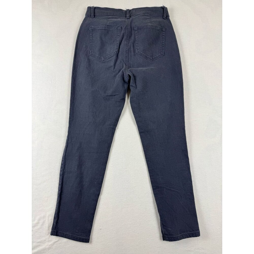 Loft Women's Denim Skinny Jeans Flat Front Coin Pockets Blue Size 4 Petite